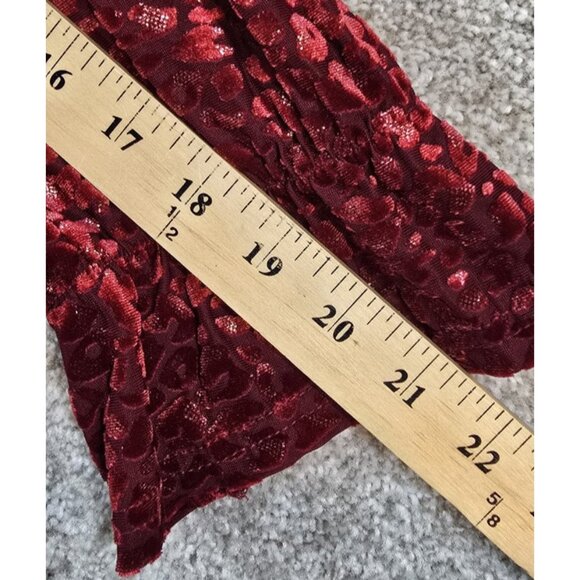 Betsey Johnson Foiled Animal Print Velvet Dress Sexy V-Neck Lined 3/4 Sleeve M - Picture 10 of 14